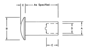 semi tubular rivets