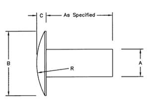 solid rivet - truss head