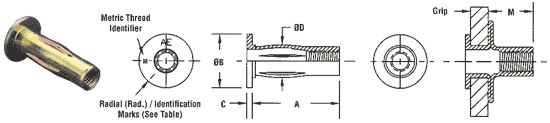 Atlas SpinTite Blind Threaded Inserts - Crawford Products